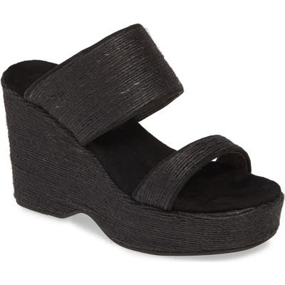 Band Of Gypsies Dusk Wedge Slide Sandal, Black