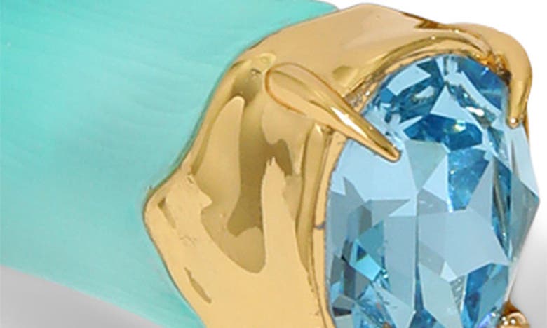 Shop Alexis Bittar Bonbon Crystal Lucite® Hinged Bracelet In Mint Green