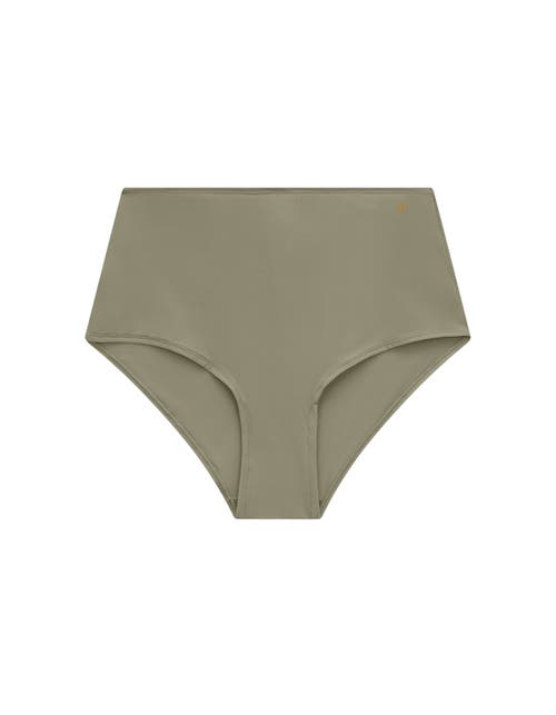 Shop Nudea The Stretch High Waisted Brief In Sage Green