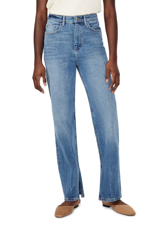 DL1961 Emilie Ultra High Waist Straight Leg Jeans Dark Oasis at Nordstrom,