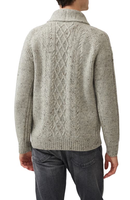 Shop Rodd & Gunn North East Valley Wool Shawl Collar Cardigan In Vapour