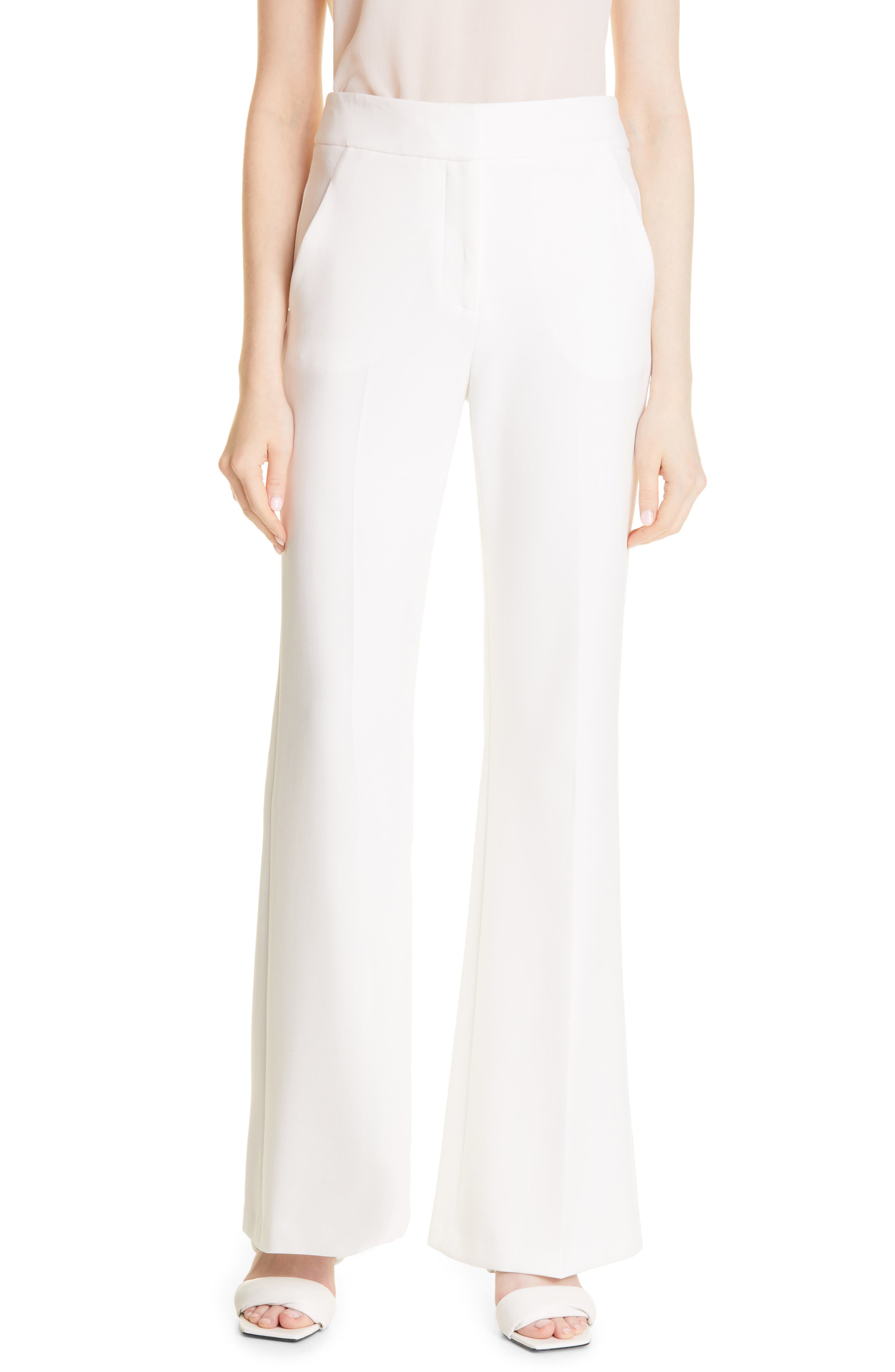 white split leg trousers