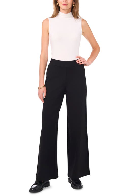 Shop Vince Camuto Wide Leg Pull-on Pants In Rich Black