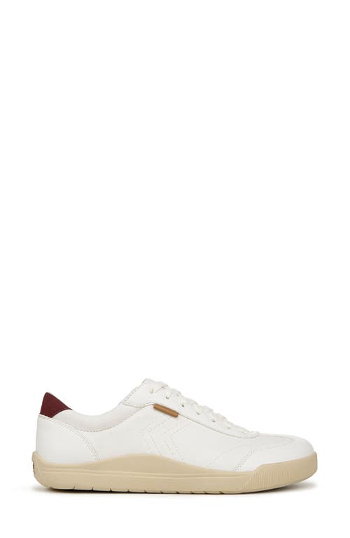 Dr. Scholl's Women's Be True Court Inspired Lace Up Sneakers In Off White Fabric