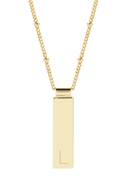 Maisie Initial Pendant Necklace in Gold L