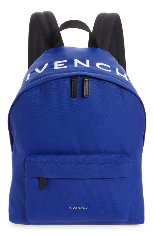 Givenchy Essential Canvas Backpack in Ocean Blue