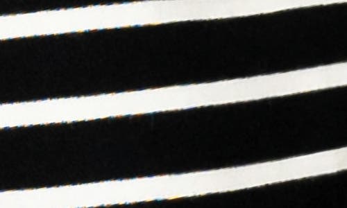 Gibsonlook Stripe Knit Blazer In Black/ Ivory Stripe