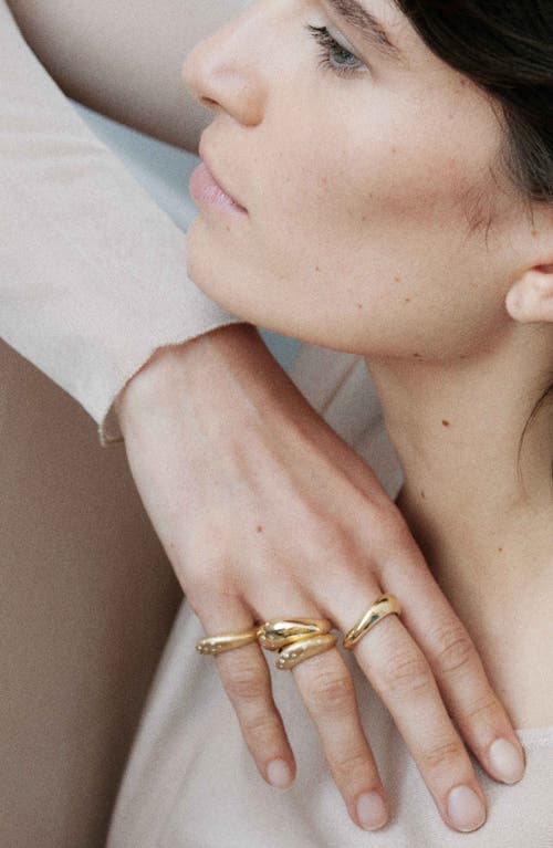 Shop Kloto Day Dome Ring In Gold