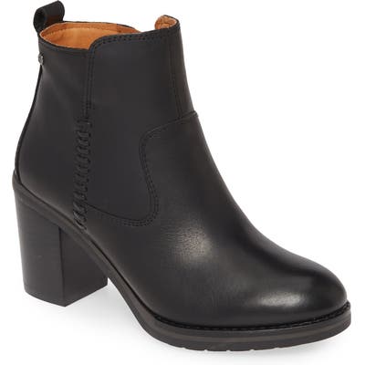 Pikolinos Pompeya Block Heel Bootie, Black