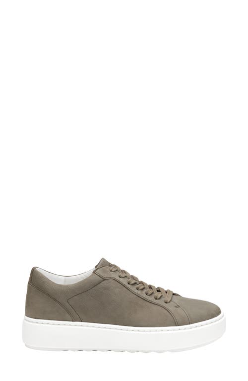 Shop Johnston & Murphy Cammie Low Top Sneaker In Gray Tumbled Nubuck