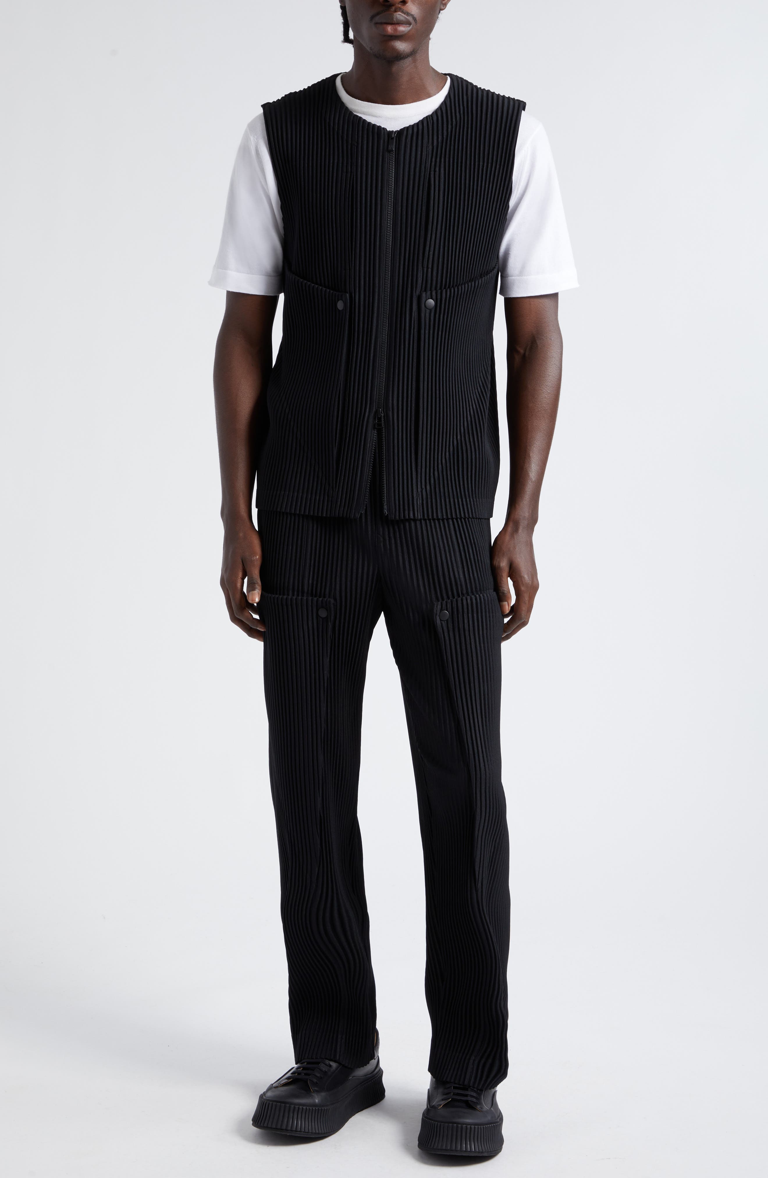 Homme Plissé Issey Miyake Unfold pleated vest | Smart Closet