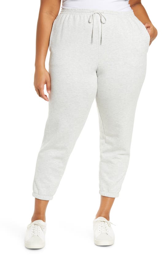 Shop Vince Essential Joggers In Light H Grey