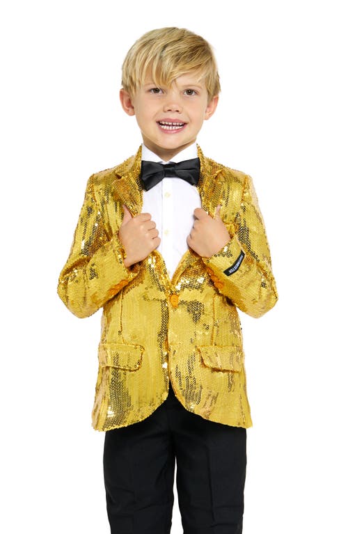 Shop Opposuits Kids' Sequin Sport Coat In Gold