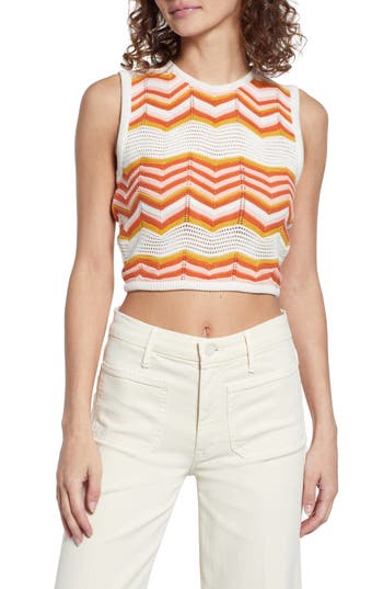 MOTHER MOTHER THE OPEN BACK CROP SWEATER TANK