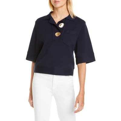 Ba & sh Poline Wool Blend Sweater, Blue