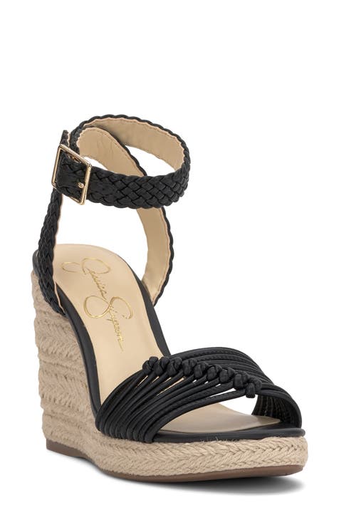 Talise Ankle Strap Espadrille Platform Wedge Sandal (Women)