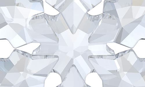 Shop Swarovski 2024 Little Snowflake Crystal Ornament In Clear