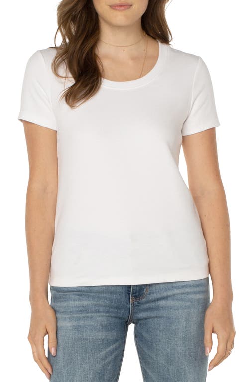 Liverpool Los Angeles Scoop Neck Cotton T-Shirt at Nordstrom,