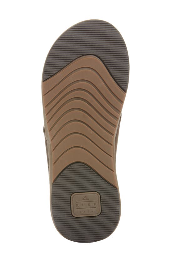 Shop Reef Cushion Norte Flip Flop In Dark Brown