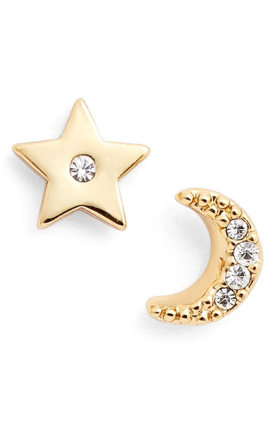 kate spade new york 'star and moon' asymmetrical stud earrings Nordstrom