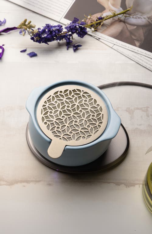 Ohom Jun Self-heating Diffuser Set In Moonmist Blue