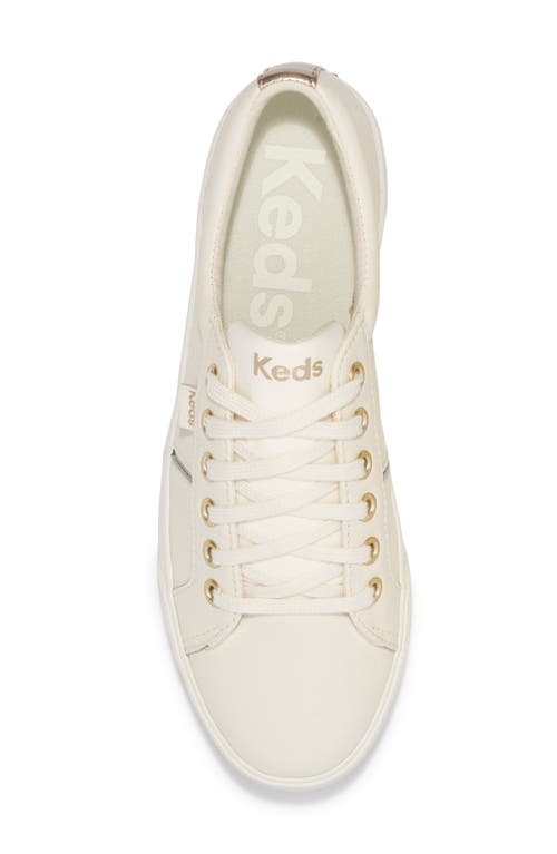 Shop Keds ® Jump Kick Duo Platform Sneaker In Egret/champagne Leather