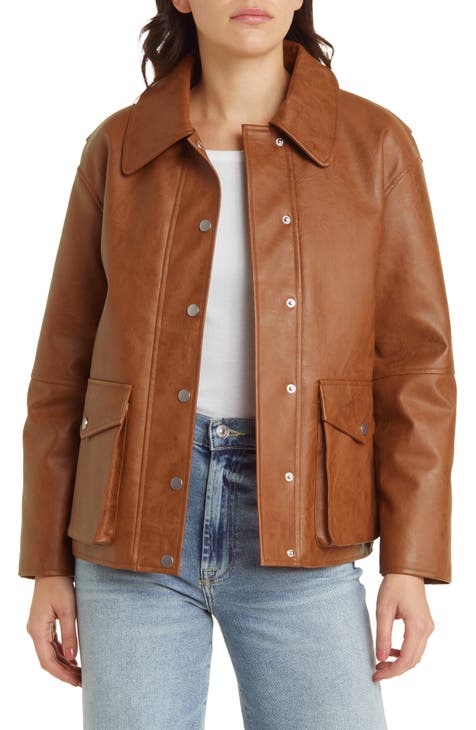 Women's Jacket Drop Shoulder Zipper Fleece Jacket Jacket for Women (Color :  Mocha Brown, Size : Small) : : Clothing, Shoes & Accessories
