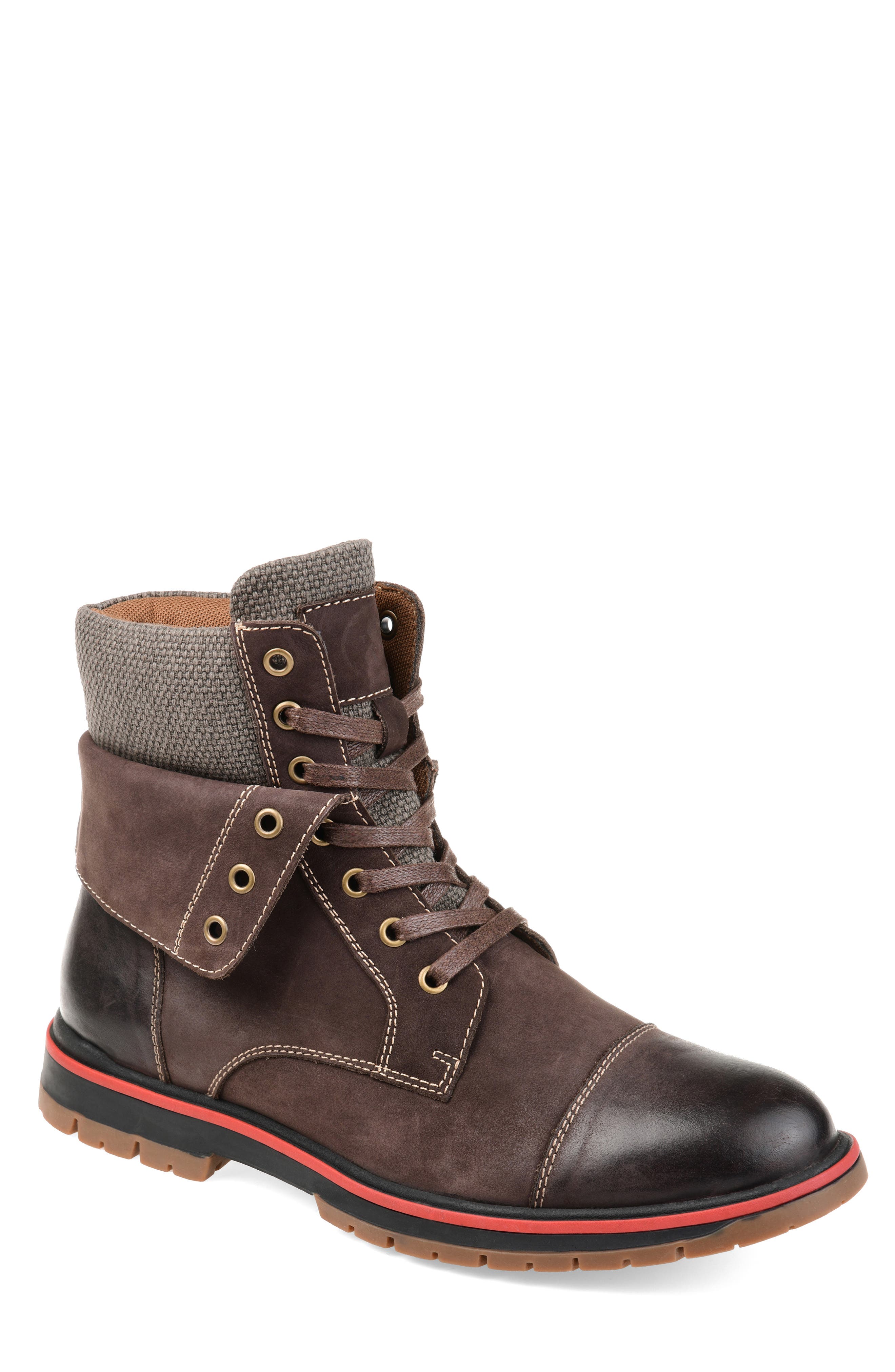 Thomas And Vine Cyrus Fold Down Lugged Boot, Brown