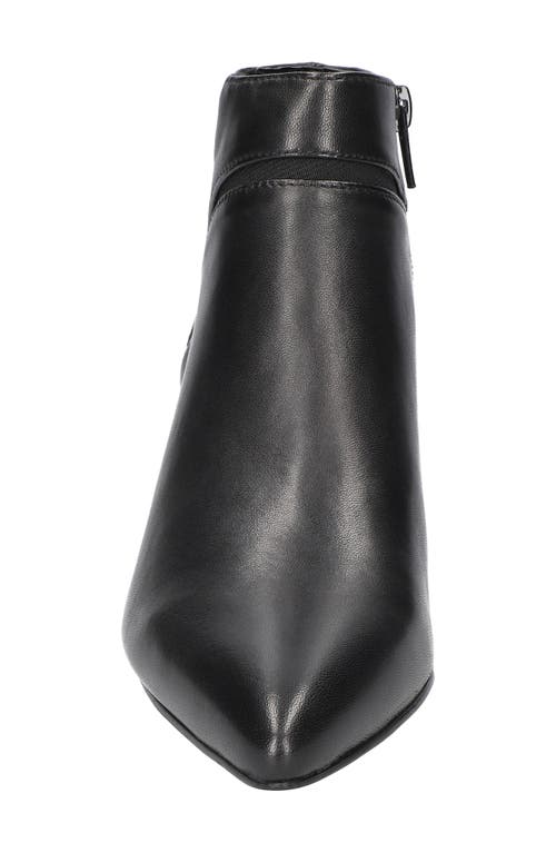 Bella Vita Faraday Womens Zipper Manmade Booties In Black Leather