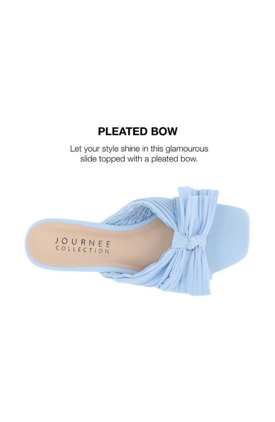 Shop Journee Collection Serlina Sandal In Light Blue