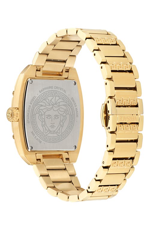 Shop Versace Dominus Bracelet Watch, 44mm X 36mm In Ip Yellow Gold