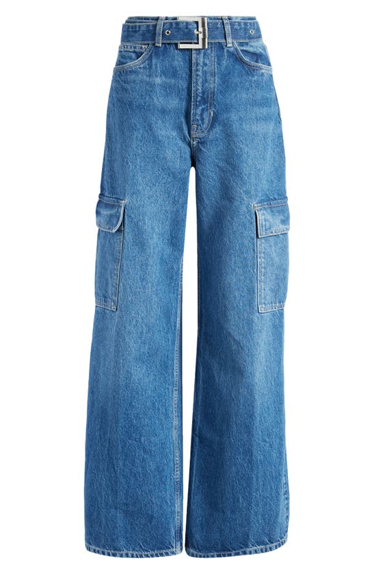 Shop Reformation Cary Belted Cargo Jeans In Prior