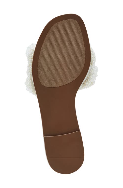 STEVE MADDEN STEVE MADDEN ECSTATIC IMITATION PEARL SLIDE SANDAL