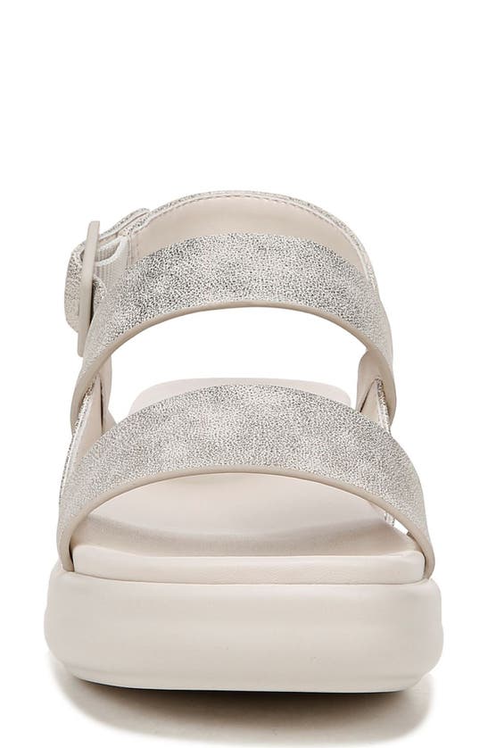 Naturalizer Coast Slingback Platform Sandal In Gold Faux Leather