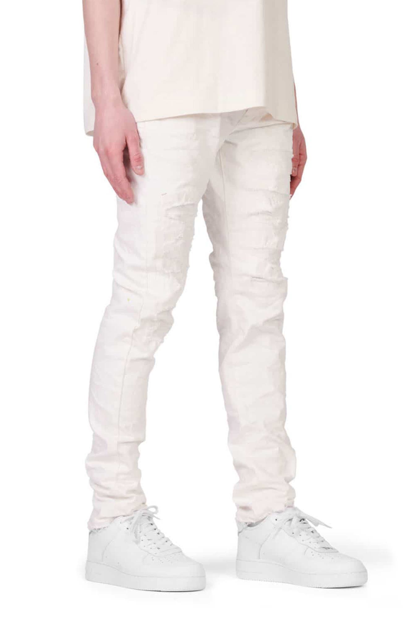 PURPLE BRAND PURPLE White Destroyed Low 
