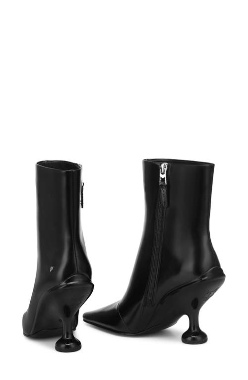 Naked Wolfe Kayla Box Leather Black In Black-box Leather