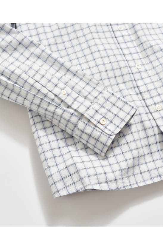Shop Billy Reid Cypress Grid Plaid Button-up Oxford Shirt In Pebble