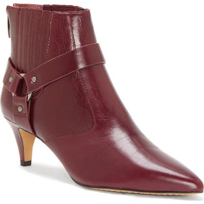 Vince Camuto Merrie Harness Pointed Toe Bootie- Red