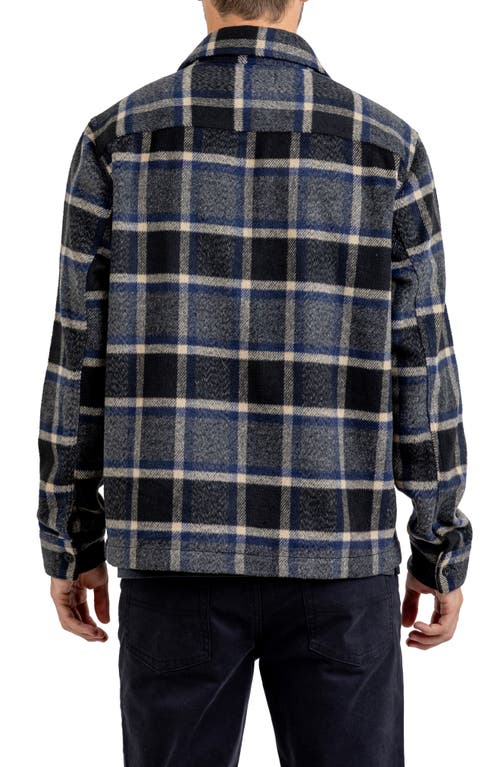 Rainforest Trailmaster Heavyweight Brushed Flannel Button-up Shirt In Grey Plaid