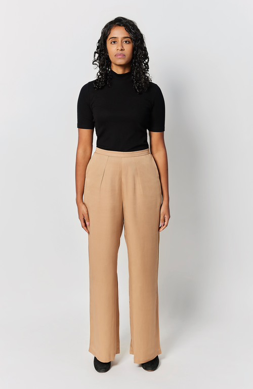 Aam The Label The Wide Leg Pant For Full Hips And Thighs In Walnut