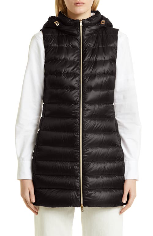 Herno Serena Hooded Down Puffer Vest Black at Nordstrom, Us