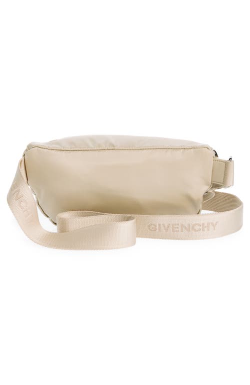 Shop Givenchy G-trek Belt Bag In Beige/cream