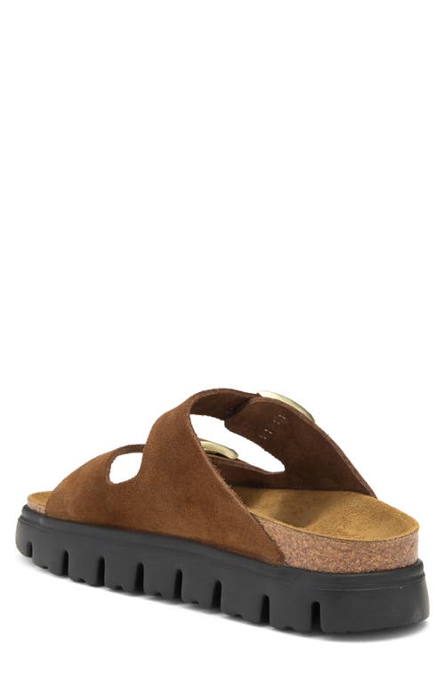 Shop Papillio By Birkenstock Arizona Chunky Sandal In Dark Tea