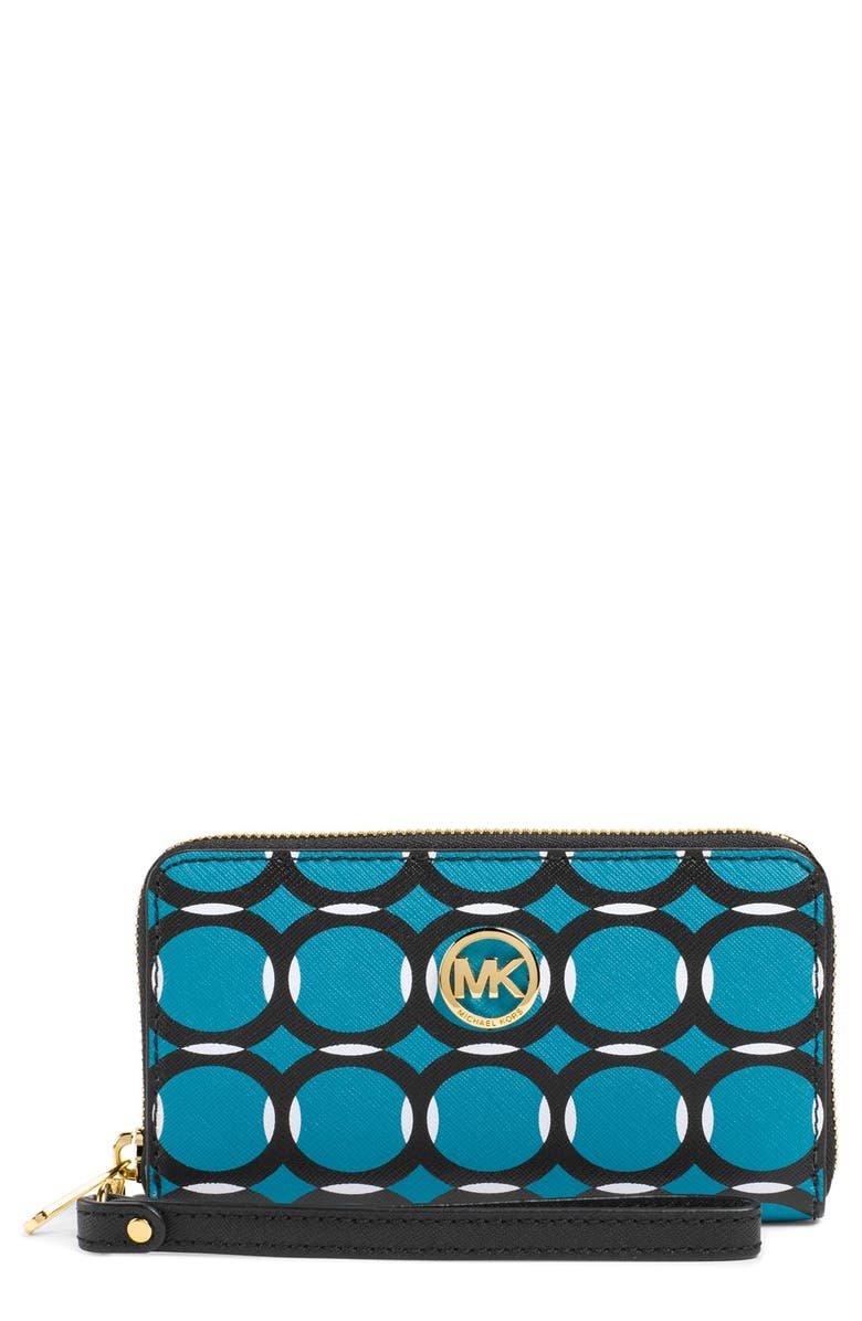 MICHAEL Michael Kors Saffiano Leather Phone Wallet | Nordstrom