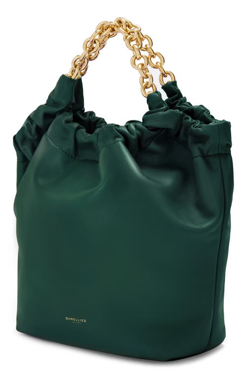 Demellier Small Miami Bag Forest Green Smooth In Forest Green