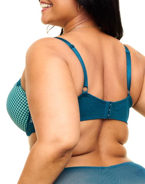 Adore Me Rubie Push Up Demi Bra In Dark Blue