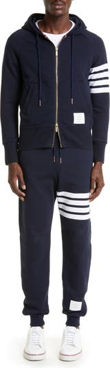 Thom browne hoodie discount navy