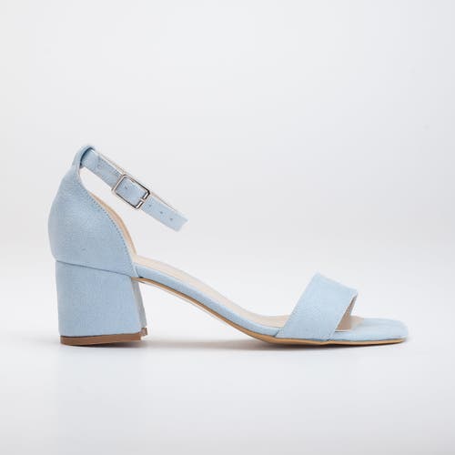 Forever & Always Shoes Women's Iva - Baby Blue Suede Sandals In Baby Blue