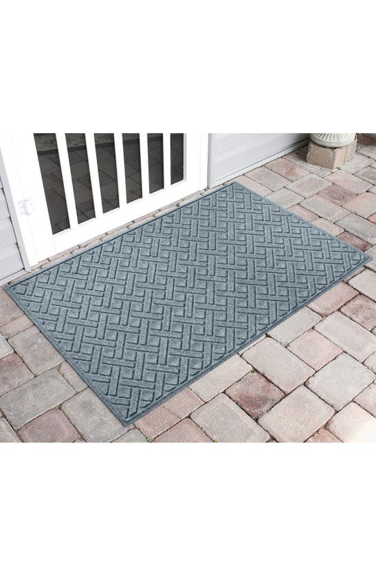 Bungalow Flooring Waterhog Lattice Floor Mat In Bluestone