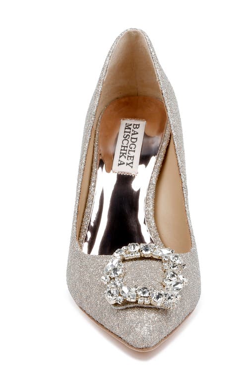 BADGLEY MISCHKA BADGLEY MISCHKA BRIDAL BADGLEY MISCHKA COLLECTION CHER CRYSTAL EMBELLISHED PUMP 